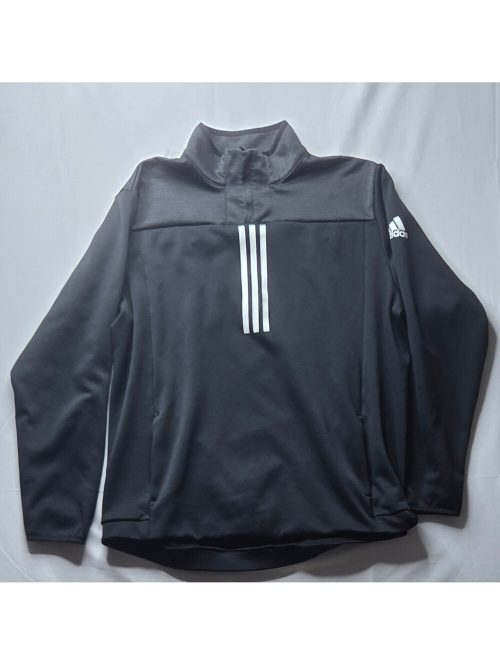 Adidas Response Men's 1/4 Zip Pullover Activewear Sweatshirt Black XL